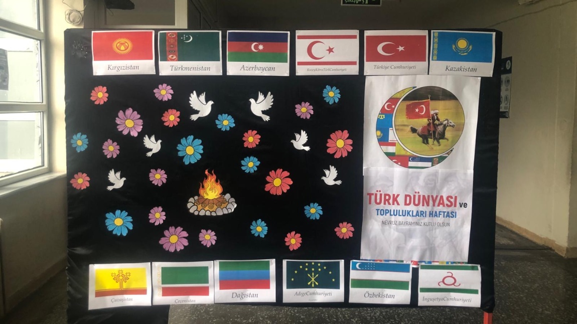 Türk Dünyası ve Toplulukları Haftası Panosu Hazırlandı.